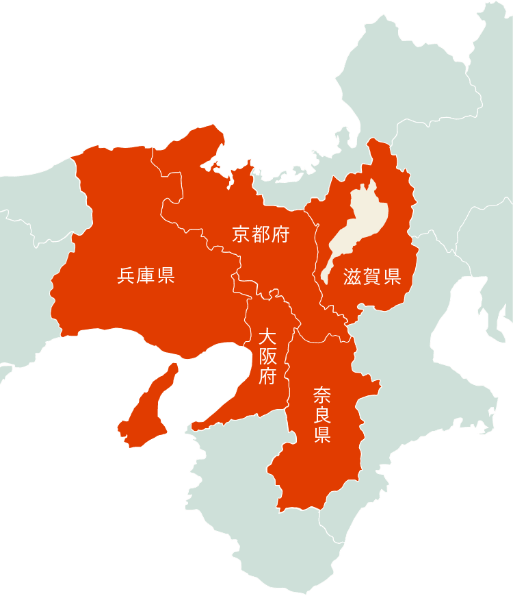 対応地域マップ