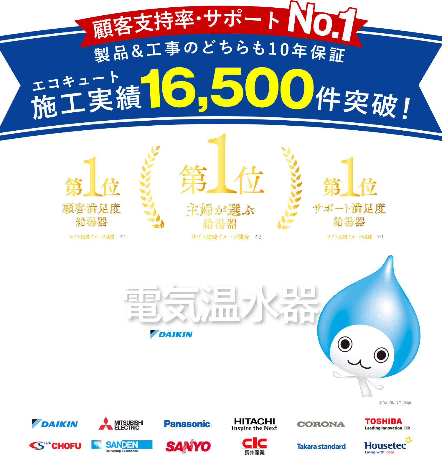 電気温水器・エコキュート工事 24時間365日対応